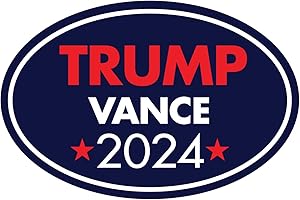 CRAZY NOVELTY GUY Trump Vance 2024 Magnet, Donald Trump JD Vance President 2024 Car Magnet, Republican MAGA GOP, 6" x 4" Magnet