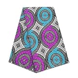 pqdaysun African Super Wax Print Fabric Ankara Fabric Wax Material 6 Yards for Sewing Dress Clothing (Orange)