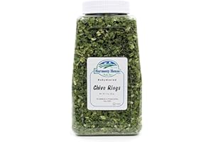 Harmony House Dried Chives, Chopped – Dehydrated Vegetables For Cooking, Camping, Emergency Supply and More (1.5 oz, Quart Jar)