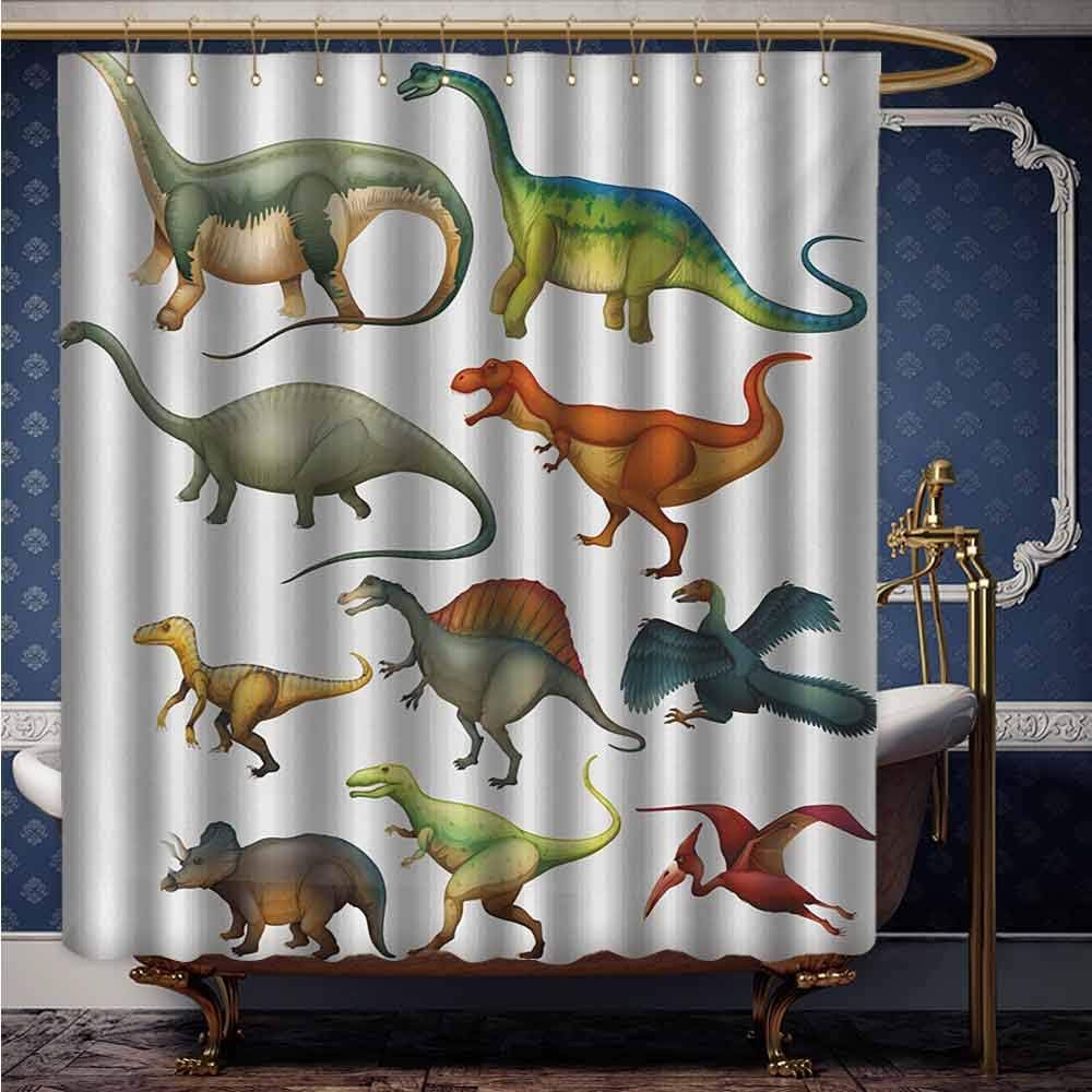 Cortinas de ducha de poliéster impermeables de dinosaurio, varios
