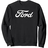 Ford - White Script Logo Sweatshirt