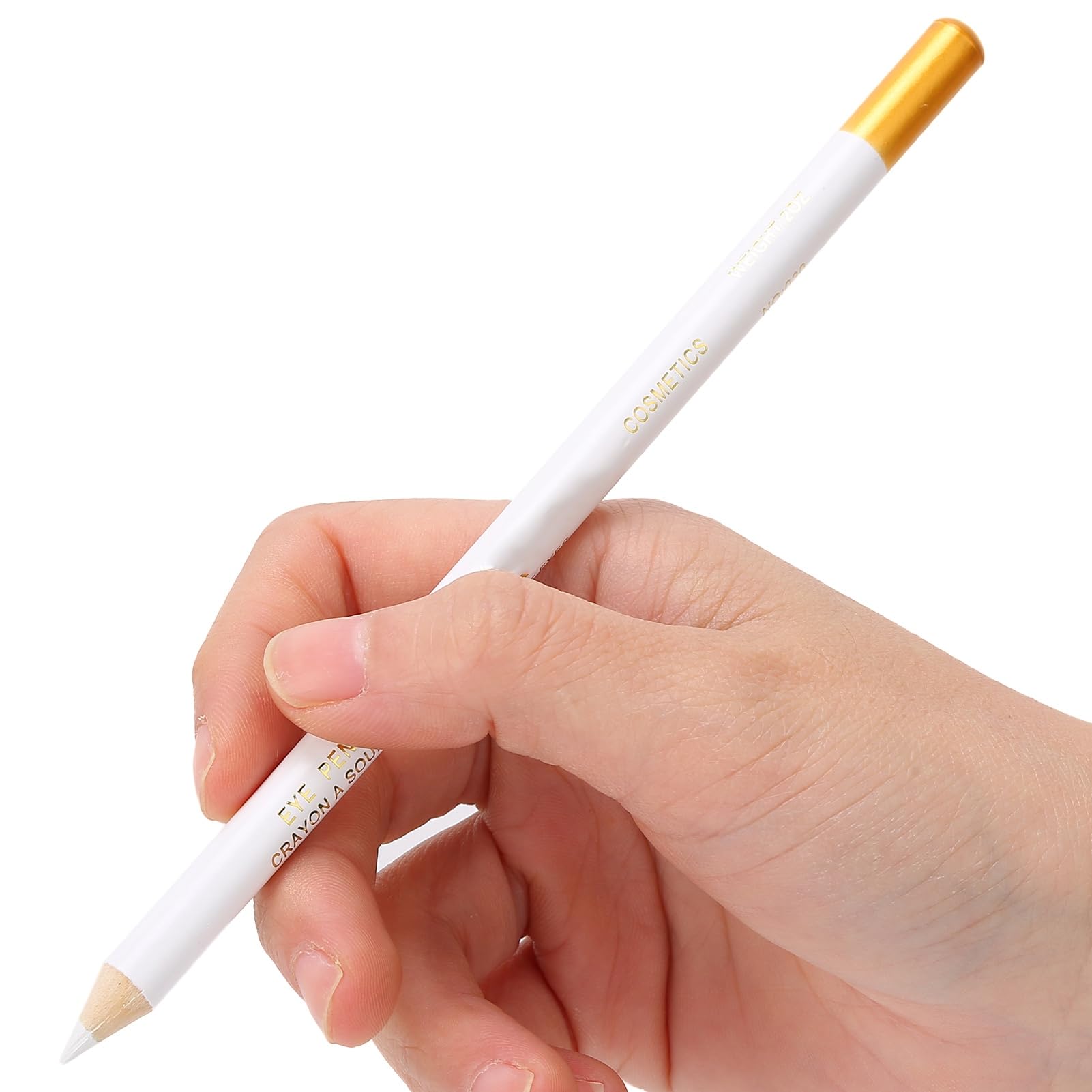 Brrnoo Hairdressing Pen, Beard Pencil Filler, Hair Cutting Tracer Grooming Pencil Barber Supplies, Tracing Tool/Guide for Beard, Hairline, Pointed Beard for Styling & Beard Shaping (White)