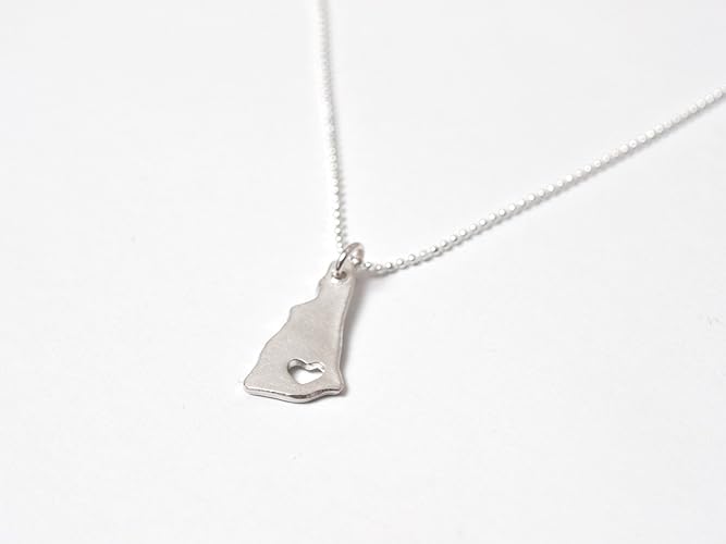 New Hampshire Necklace Fine Silver New Hampshire State