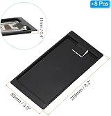 PATIKIL Check Holder Tray Waitress Clip Plastic Black 8 Pack Restaurant Bar view 2