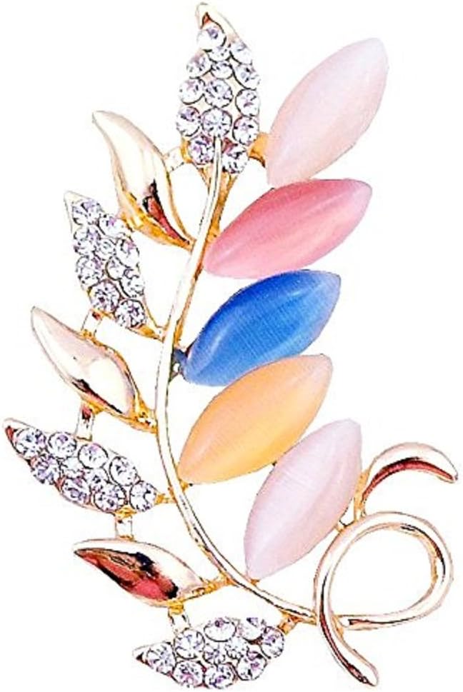 Multi Color Pearl Diamond Saree Pin Broocehs For Women