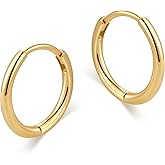 micuco Small Hoop Earrings for Women Tiny Cartilage Hoop Earrings for Men Helix Daith Tragus Ear Hugging Hoop Earrings Sleeper Hypoallergenic Earrings