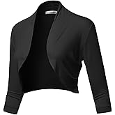 Women's Open Front Knit Blazer - Stretchy Soft Cardigan Jacket for Business Casual Office, Slim Fit Lightweight Work Blazer