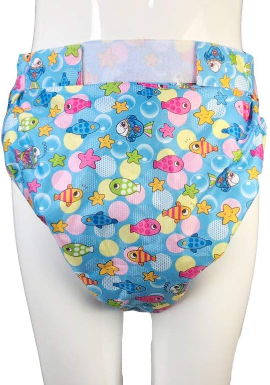 Haian Reusable Adult Incontinence AIO Diapers (M-L, Blue) - Image 4