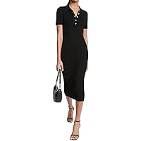 fitted jersey maxi dress Jersey Fitted Long-Sleeved Maxi Dress main image 1
