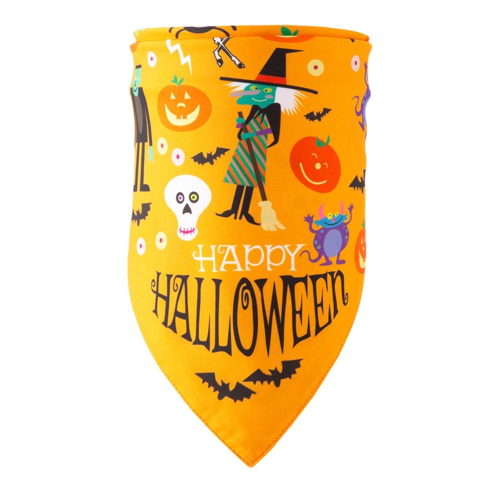 Handfly Halloween Dog Bandana Dog Scarf Puppy Cats Scarfs Dog Bibs Scarf Pet Adjustable Bandana Collar