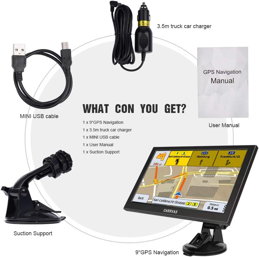 Prompt Voice Guidance Truck Map HD Truck Satellite Navigation System