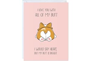 Funny Anniversary & Birthday Card – Sarcastic Greeting Card by Aly Lou | Blank Inside, Handmade, Cute & Perfect for Couples, 