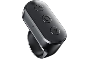 Wireless Ring Remote for iPhone Android Camera with Zoom. Phone Front/Rear Camera Flip Shutter, Must Have Selfie Accessories 
