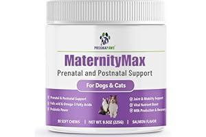 Prenatal Vitamins for Dogs & Cats – Pre & Postnatal Supplement with Probiotics, Glucosamine, MSM, CoQ10, & Essential Vitamins