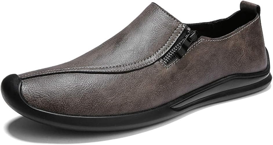Amazon シュウカ ローファー メンズ ドライビングシューズ 合皮 ビジネスシューズ 軽量 通気 スリッポン コインローファー 学生靴 カジュアル 男子 通勤 安定して歩きやすい コーディネートしやすい 春夏秋冬 Ol シュウカ ローファー スリッポン