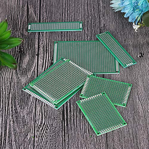 20 PCS Prototype Board, Double Side PCB Board Kit 7x9,6x8,3x7,4x6,2x8,5x7CM Circuit Boards for Soldering Arduino Boards DIY Home Projects Anti-Oxidation by Teenitor - Thumbnail 6