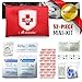 MalloMe First Aid Kit For Car, Travel, Home, Businesses, Hiking, Camping, Baby – 353 Pcs Best In Medical Tactical Survival Emergency Supplies Kits + BONUS Small Mini Compact 1st Aid Med Pouch Bag 52Pc
