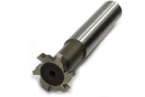NACX HSS-AL T Slot End Mill, High-Speed Steel Aluminum, Unfinished, Corner Radius, 6 Flute, 14mm x 2mm x 60mm