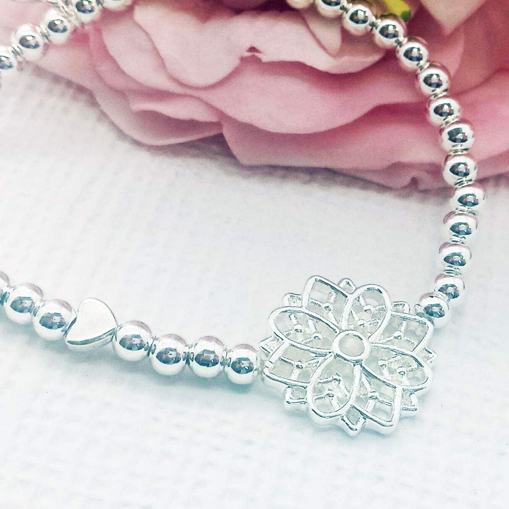Life Charms I Love You Granny Bracelet, Silver, 7.5 inch - Image 3