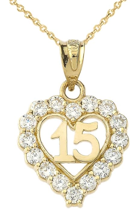 Amazon.com: Diamond2Deal 10K Yellow Gold Green White Cubic