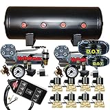airmaxxx Dual VoltAir 480C 3/8" Valves Air Bag