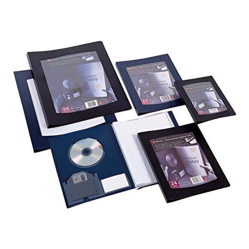 Rexel 210480 A4 24 Pocket ClearView Display Book,Black