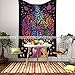 Bohomandala Mandala Tapestry Tapestries Exclusive Twin Elephant Tapestry Tie & Dye Bedding, Multi Color Indian Mandala Wall Art Hippie Wall Hanging Bohemian Bedspread