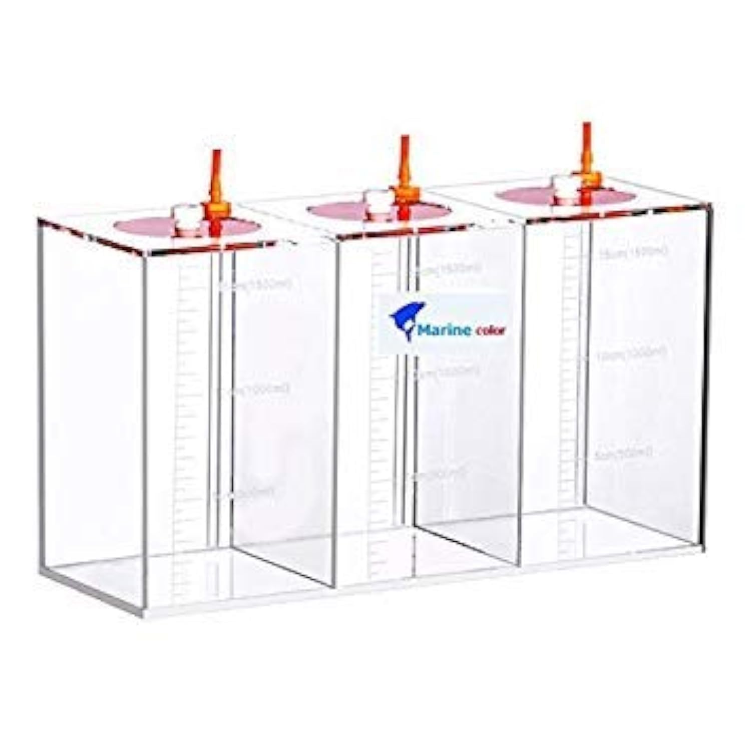 MarinecolorÃ‚® Acryli Made Liquid Storage Bucket 3 Rooms 4.5 Liters, Working with Dosing Pump by Marinecolor