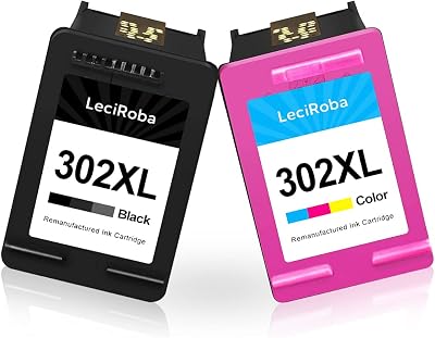 LeciRoba 302XL Ink Cartridges Black & Colour for HP DeskJet OfficeJet Envy