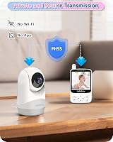 HelloBaby Baby Monitor Camera No Wifi 29 Hour 355° Pan Tilt 2x Zoom 2-Way Talk view 5