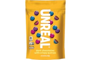 Unreal, Candy Coated Chocolate Crispy Quinoa Gems Bag, 5 Ounce
