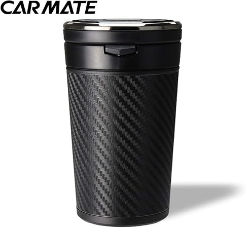 Amazon Car Mate多機能車の灰皿led無しで無煙ソーラーパワードミニ かわいい携帯車無煙 色 ブラック 車 バイク 車 バイク