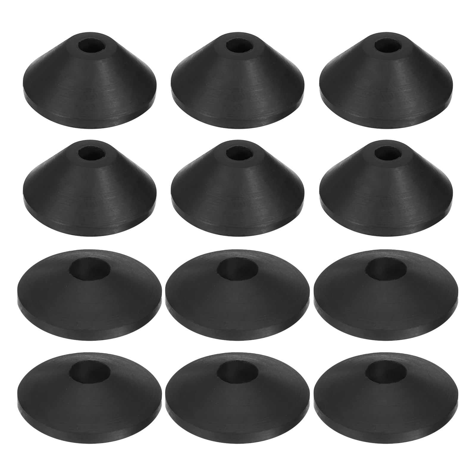 uxcell Toilet Bolt Rubber Washer, 12Pcs Conical Washers Toilet Tank Leakage Prevent Kit for Toilet Tank to Bowl Bolts