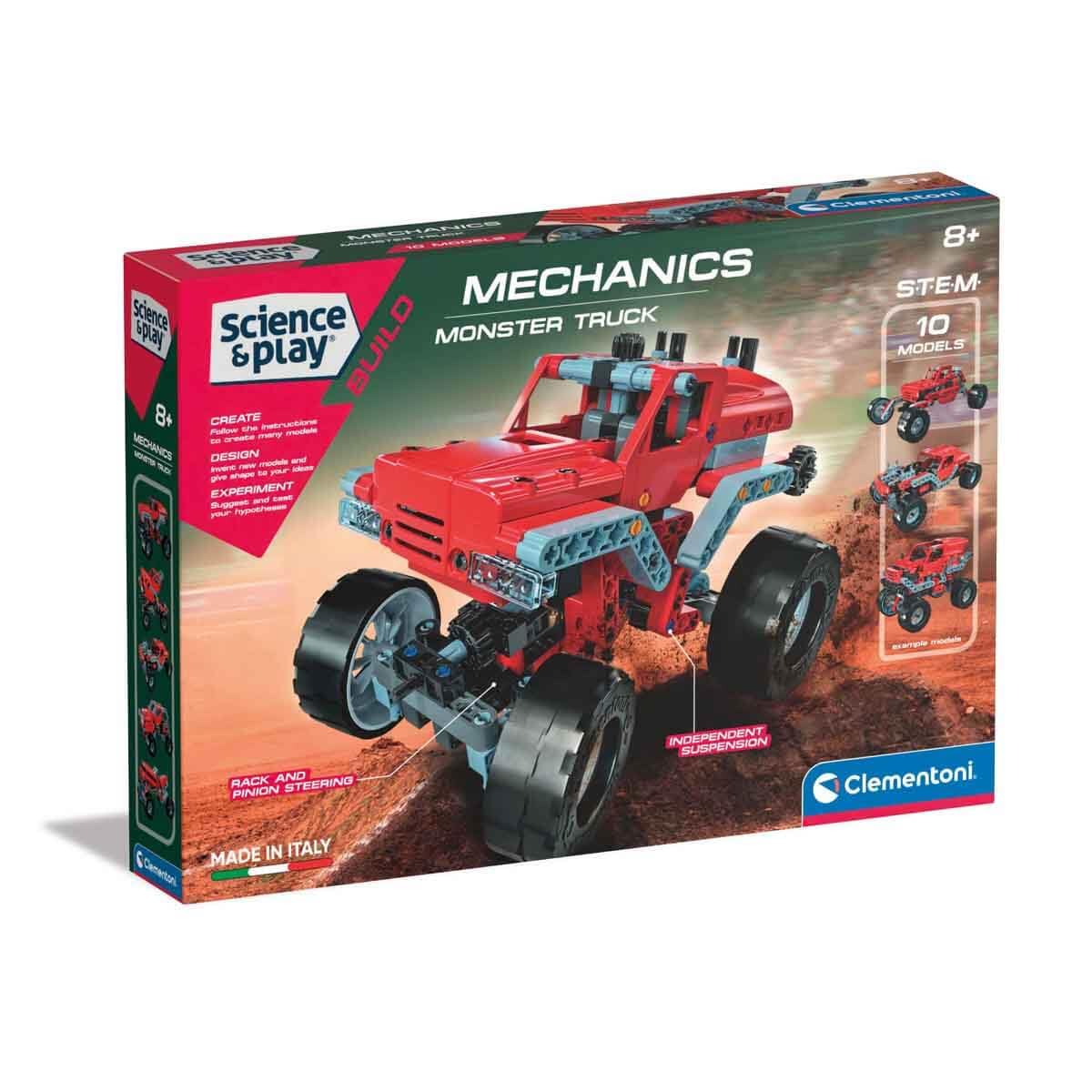 Clementoni Monster Trucks Educational Engineering Kit for Children Aged 8+