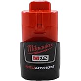 Milwaukee 48-11-2401 Genuine OEM M12 REDLITHIUM 12 Volt 1.5 Amp Compact Lithium Ion Battery with Overload Protection for Cord