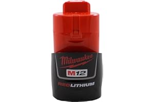 Milwaukee 48-11-2401 Genuine OEM M12 REDLITHIUM 12 Volt 1.5 Amp Compact Lithium Ion Battery with Overload Protection for Cordless Power Tools