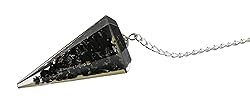 Amazing Gemstone Shungite Orgone Crystal Pendulums