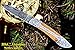 DKC Knives (21 5/18) DKC-37-OW VICTORIAN Damascus Folding Pocket Knife Olive Wood 7.75