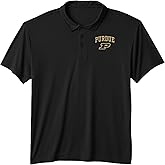 Purdue Boilermakers Arch Over Black Officially Licensed Performance Polo Shirt