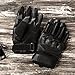 WTACTFUL Army Military Tactical Touch Screen Rubber Hard Knuckle Full Finger Gloves for Combat Motorcycle Motorbike Hunting Hiking Airsoft Paintball Riding Size Black Large