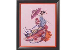 Mirabilia Nora Corbett Cross Stitch Chart Pattern ~ MISS CHERRY BLOSSOM #153
