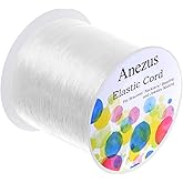 Anezus Elastic String for Bracelets - 0.7 mm Stretch Cord for Jewelry Making, Beading, and Crafts