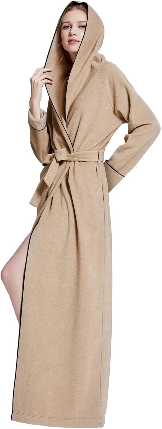 7 Veils Women And Men Microfleece Ultra Long Floor Length Hooded