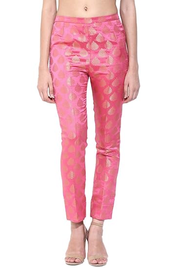 baby pink cigarette pants