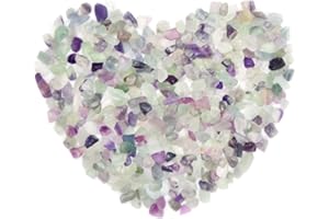 ATOPLUTLY 0.45LB Colorful Quartz Crystals Stones Assorted, Colorful Crystal Chips Vase Fillers Tumbled Chips Stone Crystal Natural Rocks Stone Vases Plants Succulents Cactus Fish Tank Vase Filler Decorations