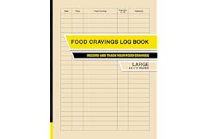 Food Cravings Log Book: Record and Track Your Food Cravings | Large