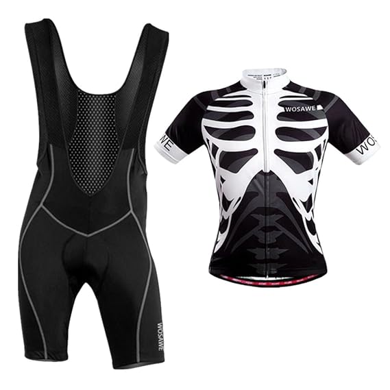 skeleton cycling shorts