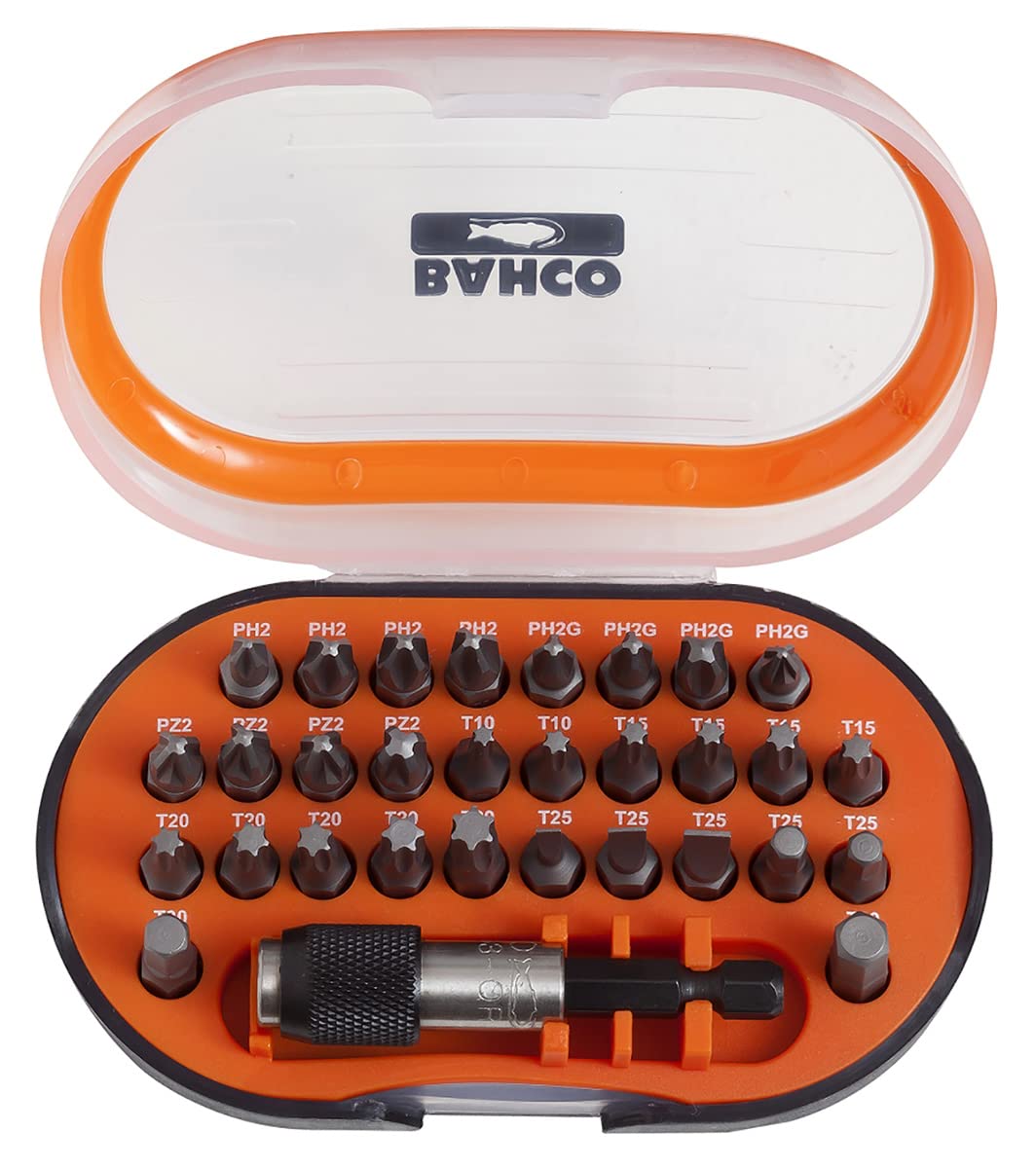 Bahco 59S312 59/S31-2 Bit Set includes PZ/ PH/ TX (31 Pieces)