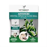 Vet's Best Natural Dental Spray & Floss Ball for Dogs
