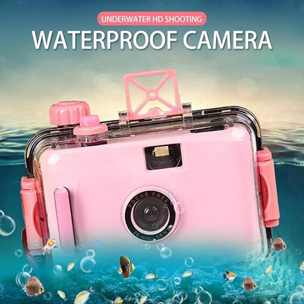 1 Pc Multiple Waterproof Camera Film Underwater Diving Retro Camera Anti fall Double Buckle Color Random Random